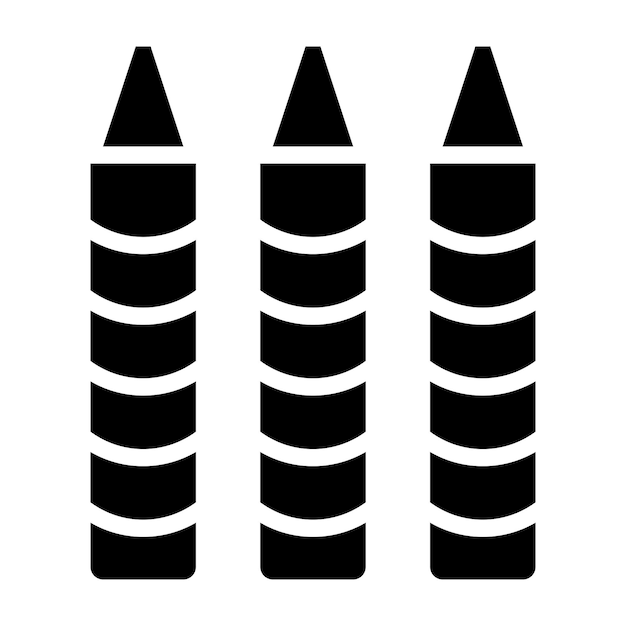 Estilo del icono de los lápices de colores
