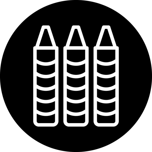 Estilo del icono de los lápices de colores