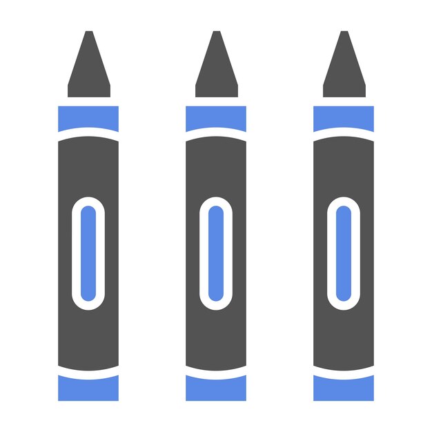 Estilo del icono de los lápices de colores