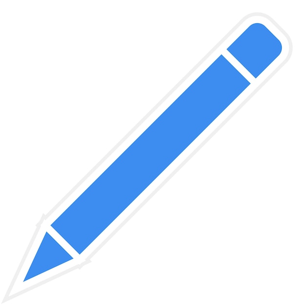 Estilo del icono del lápiz de diseño vectorial
