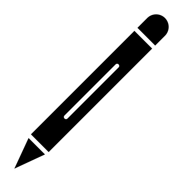 Estilo del icono del lápiz de diseño vectorial