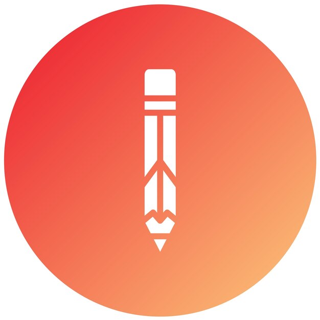 Estilo del icono del lápiz de diseño vectorial