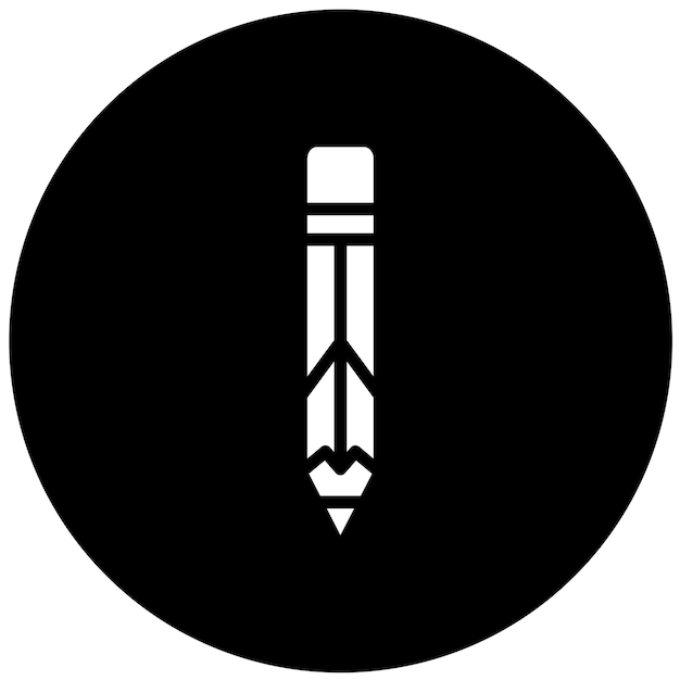 Estilo del icono del lápiz de diseño vectorial