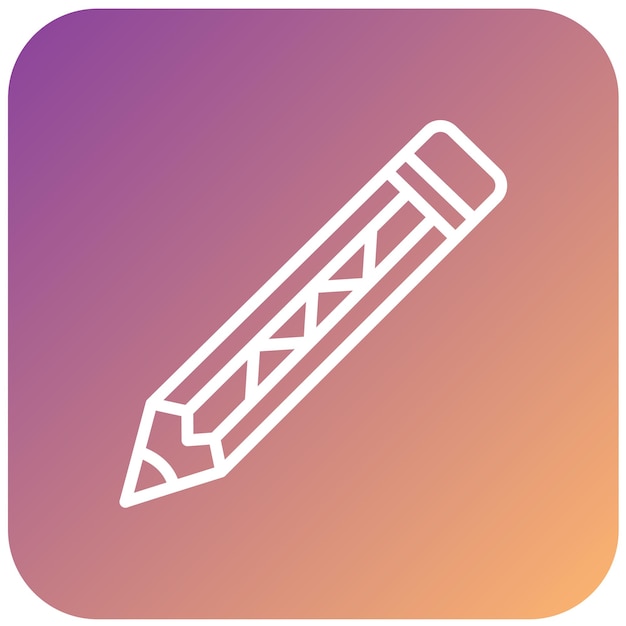 Estilo del icono del lápiz de diseño vectorial