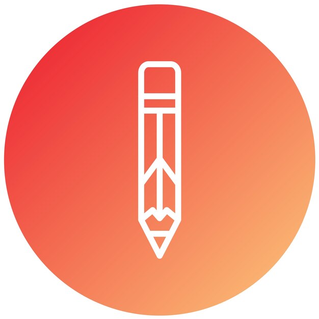 Estilo del icono del lápiz de diseño vectorial