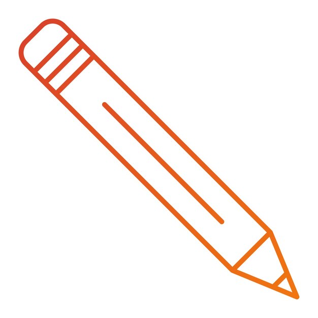 Estilo del icono del lápiz de diseño vectorial