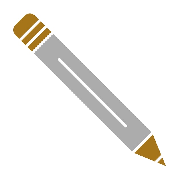 Estilo del icono del lápiz de diseño vectorial