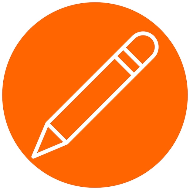 Estilo del icono del lápiz de diseño vectorial