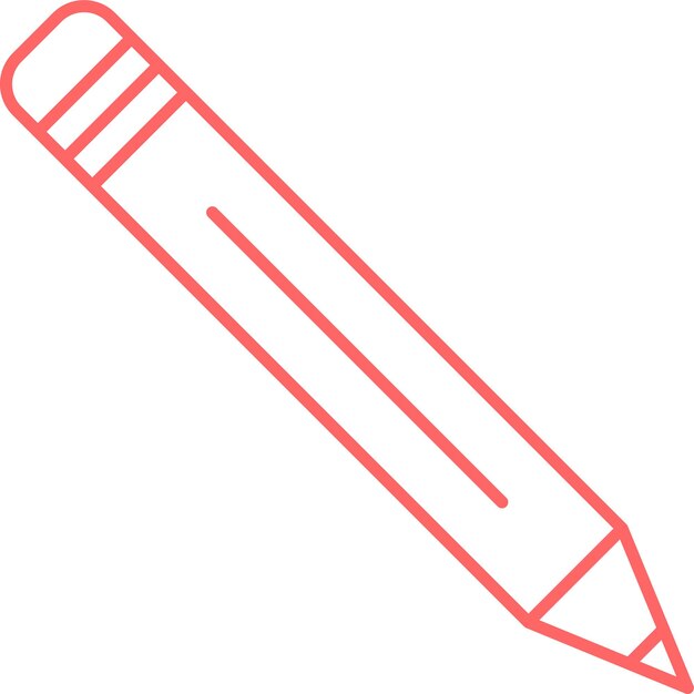 Estilo del icono del lápiz de diseño vectorial