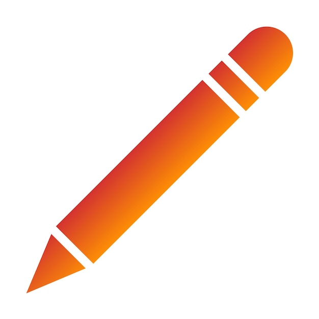 Estilo del icono del lápiz de diseño vectorial