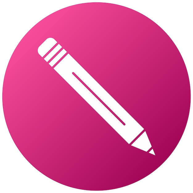 Estilo del icono del lápiz de diseño vectorial