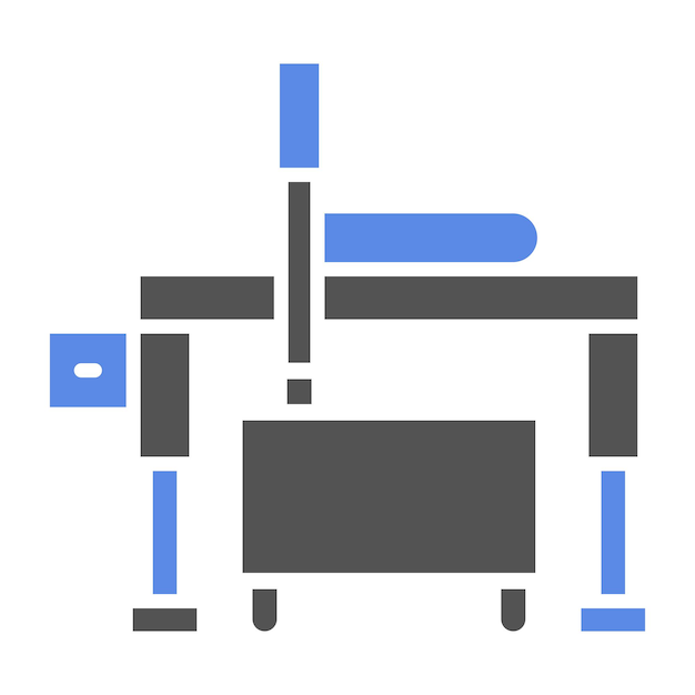 Estilo del icono del láser de plasma