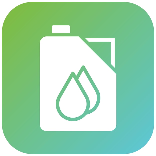 Estilo del icono de la lata de aceite de diseño vectorial