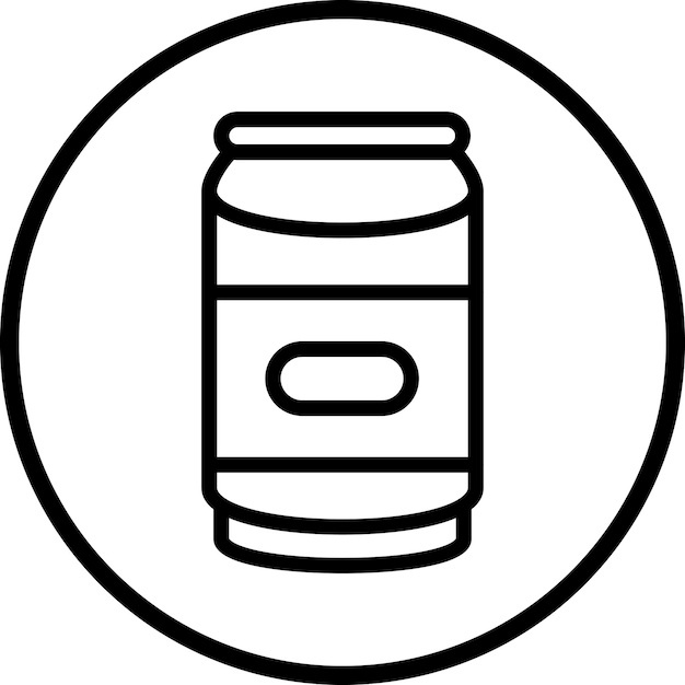 Estilo del icono de la lata de refresco