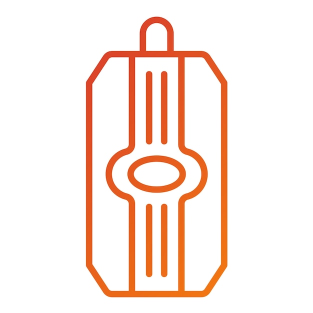 Estilo del icono de la lata de refresco