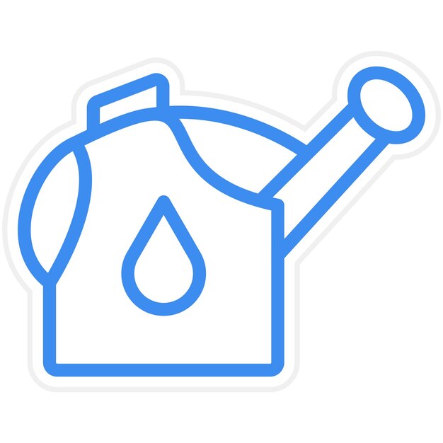Estilo del icono de la lata de riego