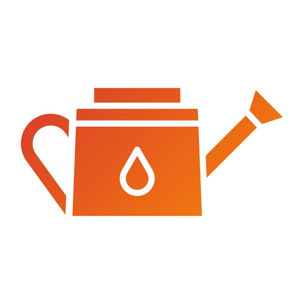 Estilo del icono de la lata de riego