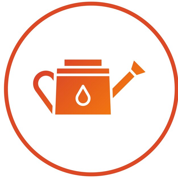 Estilo del icono de la lata de riego