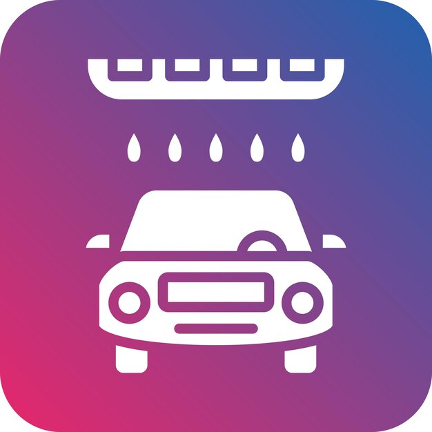 Estilo del icono de lavado de automóviles