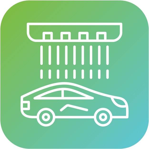 Estilo del icono de lavado de automóviles