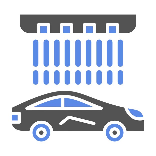 Estilo del icono de lavado de automóviles