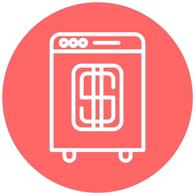 Estilo de icono de lavado de dinero de diseño vectorial