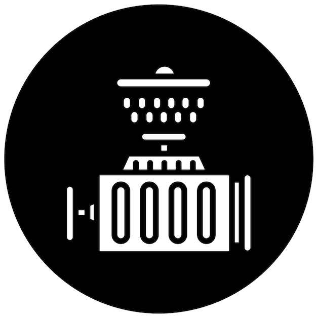 Estilo del icono de lavado del motor de diseño vectorial