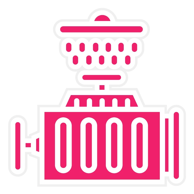 Estilo del icono de lavado del motor de diseño vectorial