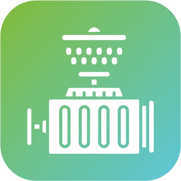 Estilo del icono de lavado del motor de diseño vectorial