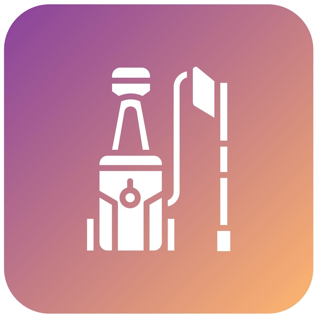 Estilo del icono del lavador de presión de diseño vectorial