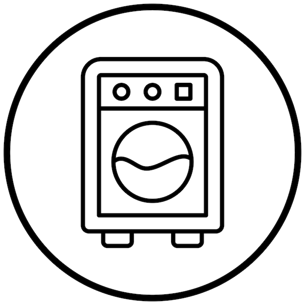 Estilo del icono de la lavadora