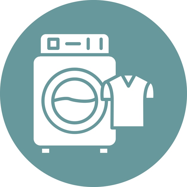 Estilo de icono de lavandería de diseño vectorial