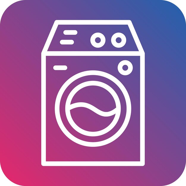 Estilo de icono de lavandería de diseño vectorial
