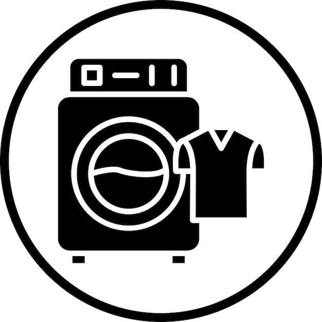 Estilo de icono de lavandería de diseño vectorial