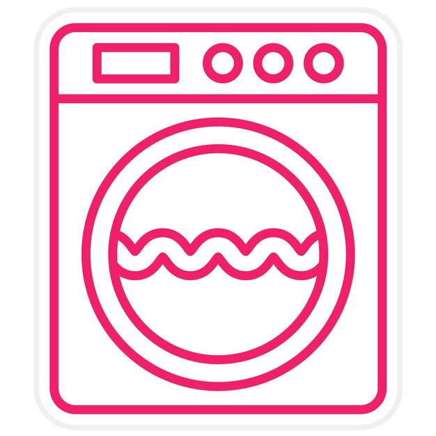 Estilo de icono de lavandería de diseño vectorial