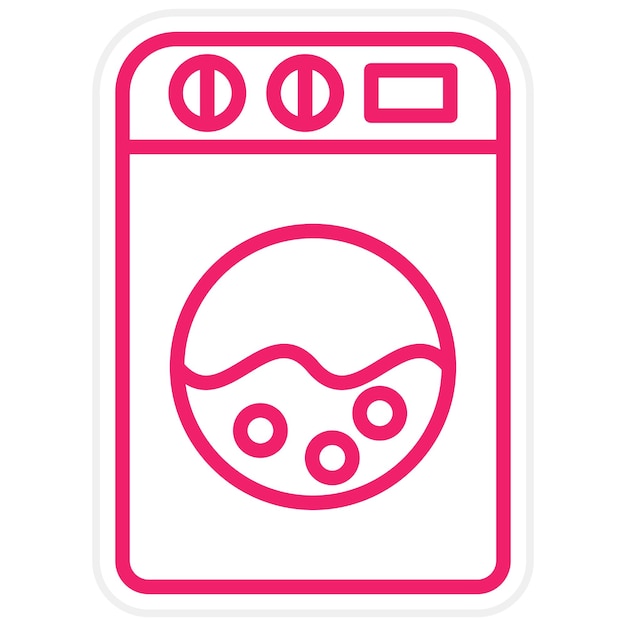 Estilo de icono de lavandería de diseño vectorial