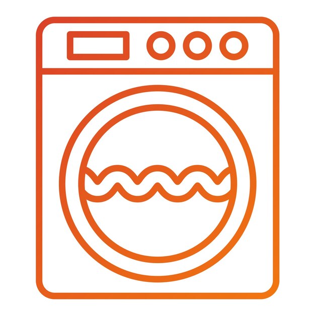 Estilo de icono de lavandería de diseño vectorial