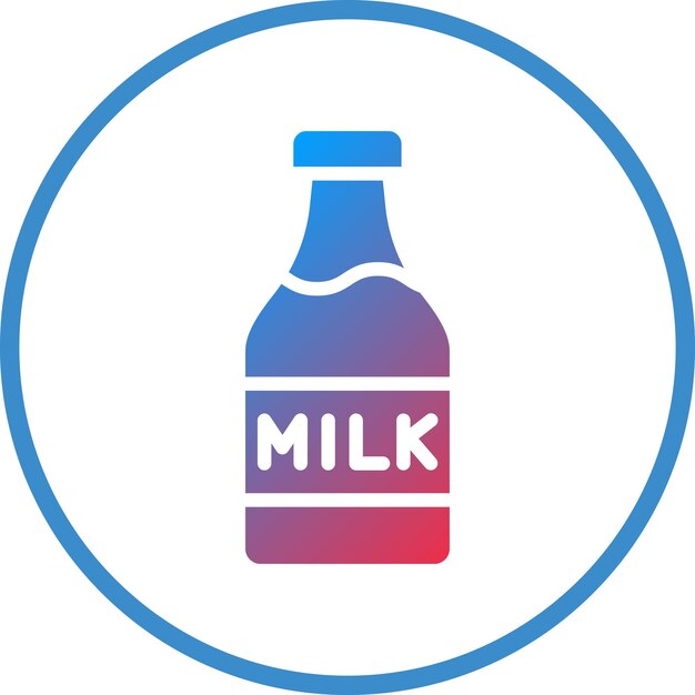 Estilo del icono de la leche