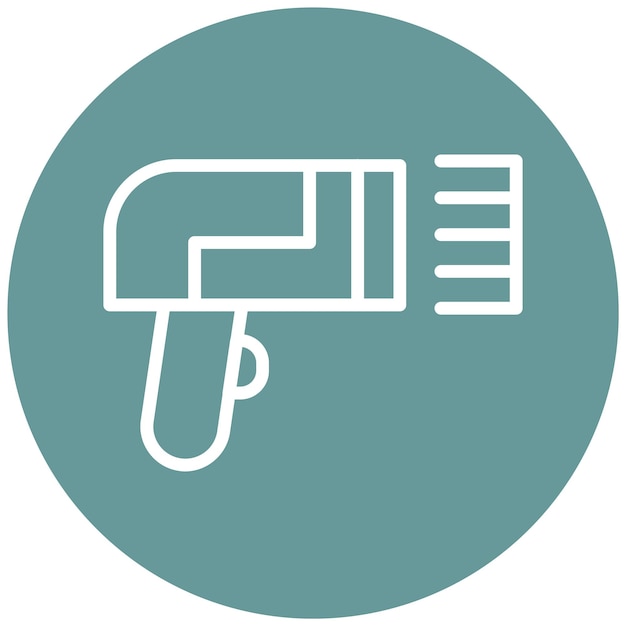Estilo del icono del lector de códigos de barras de diseño vectorial