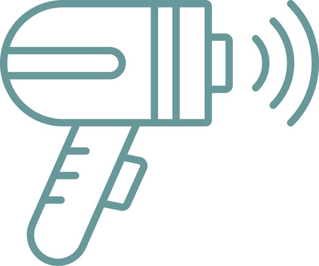 Estilo del icono del lector de códigos de barras de diseño vectorial