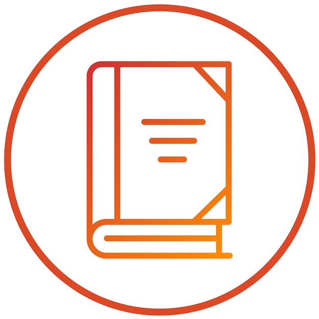 Estilo del icono del lector de libros electrónicos de diseño vectorial
