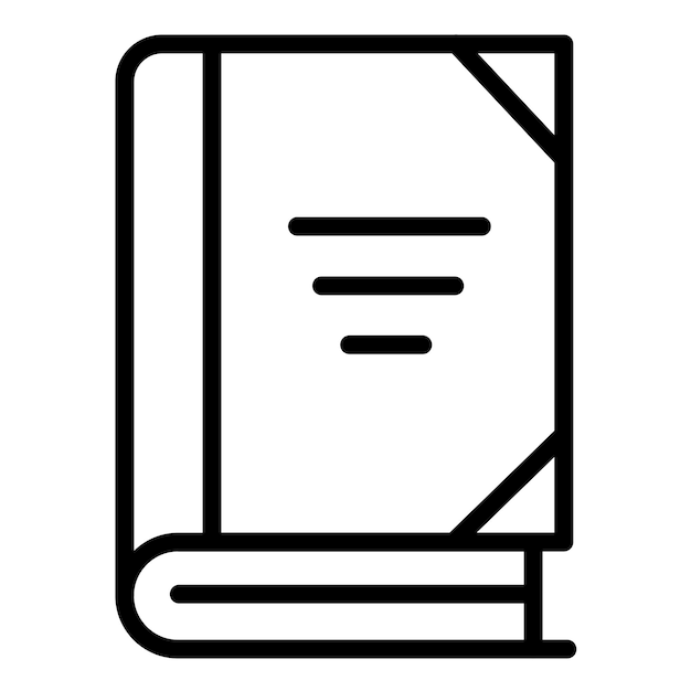 Estilo del icono del lector de libros electrónicos de diseño vectorial