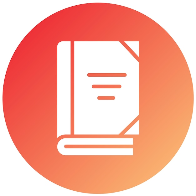 Estilo del icono del lector de libros electrónicos de diseño vectorial