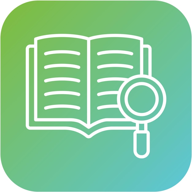 Estilo del icono de lectura del diseño vectorial