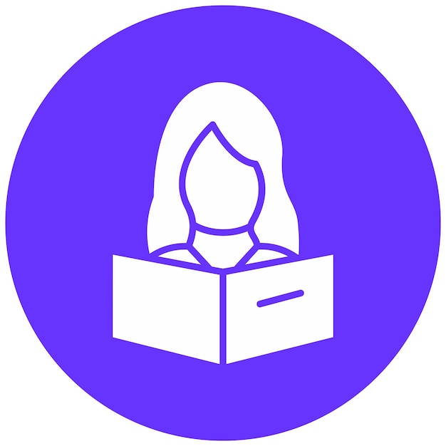 Estilo del icono de lectura del diseño vectorial