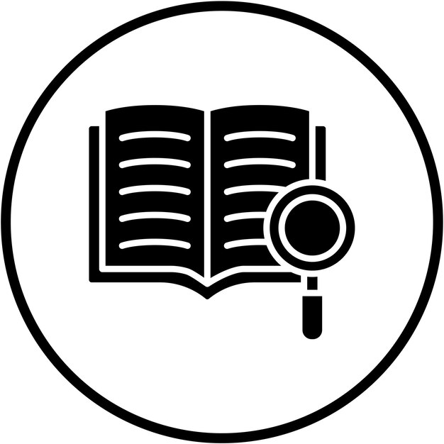 Estilo del icono de lectura del diseño vectorial