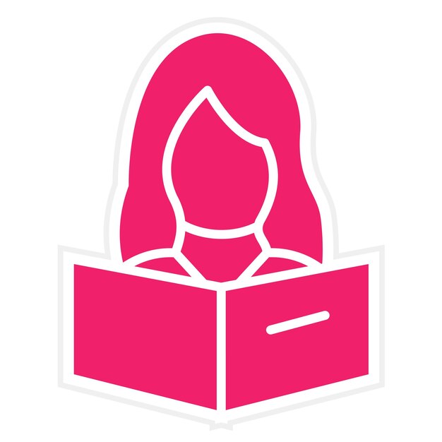 Estilo del icono de lectura del diseño vectorial