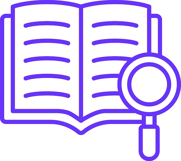 Estilo del icono de lectura del diseño vectorial