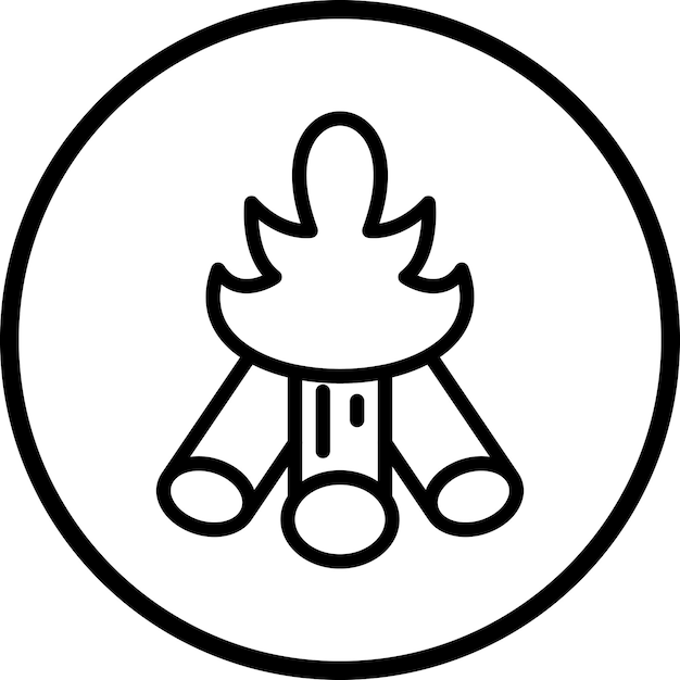 Estilo del icono de la leña