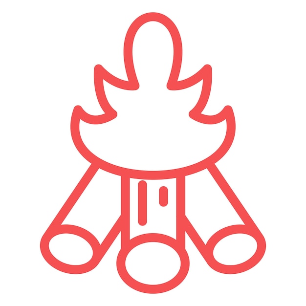 Estilo del icono de la leña